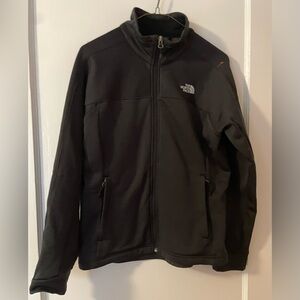 The North Face Women’s Black Zip Up Jacket Medium Soft Shell Collared